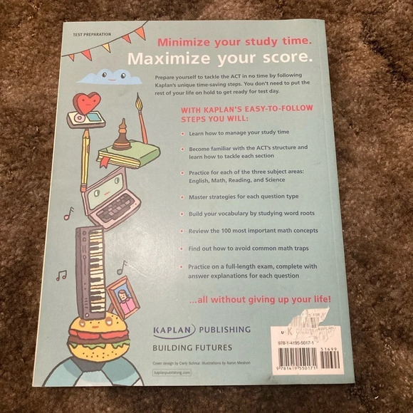 Kaplan ACT Strategies for Super Busy Students 4th Edition ACT Test Prep - Picture 2 of 3